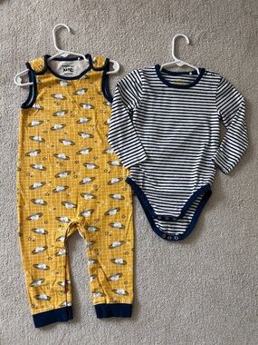 Kite Organics 18-24m romper overalls and onesie outfit